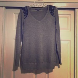 Forever 21-Small-Gray long sleeve sweater tunic
